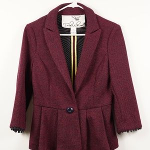 Tabitha Blazer maroon and navy